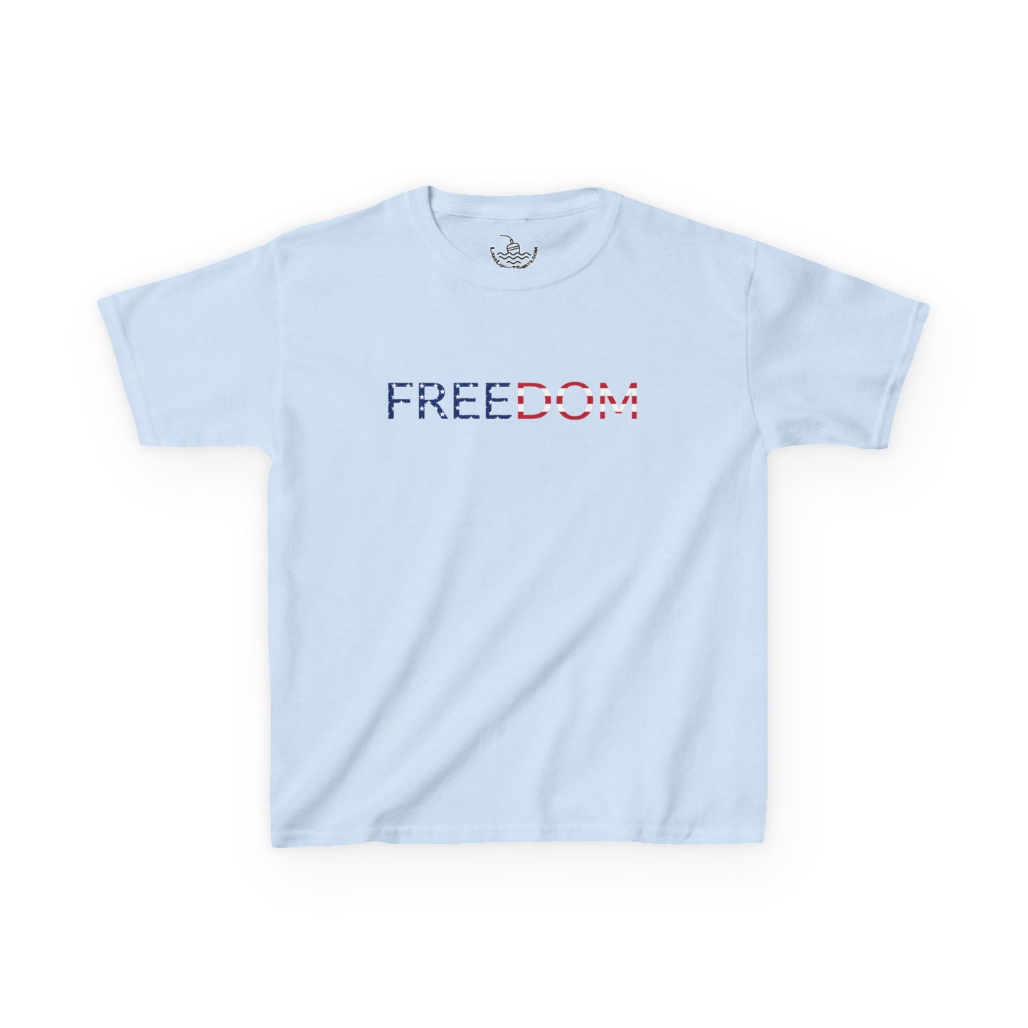 USA Youth 250th Anniversary FREEDOM Kids Shirt | Front and Back Design | Patriotic Fourth of July Bald Eagle American Flag