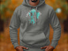 Gray hoodie with white text and compass graphic reading "Lake Winnipesaukee New Hampshire".