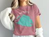 Pink t-shirt with Lake Monroe Florida map and compass graphic.