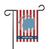 Buffalo Lake Minnesota flag with red and white stripes and "The Smith Family" text.