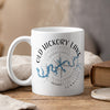 White mug with "Old Hickory Lake Tennessee" text and a compass graphic.