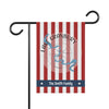 Garden flag with red and white stripes, Lake Granbury map, and "The Smith Family" text.