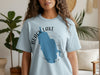 Light blue t-shirt with Black Lake map outline and compass, New York text.