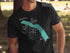 Black t-shirt with "Beautiful Eklutna Lake Alaska" text and compass graphic.