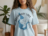 Light blue t-shirt with "Broadway Lake South Carolina" text and map outline.