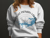 White sweatshirt with "WRIGHT PATMAN LAKE TEXAS" and a blue lake outline map.