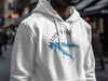 White hoodie with "Fellows Lake Missouri" text and compass graphic.