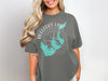 Charcoal t-shirt with Reelfoot Lake Tennessee map and compass graphic.