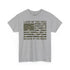 Land of the Free Because of the Brave T-Shirt | American Flag Tee | Patriotic Camo for Veterans and Fourth of July