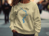 Cream sweatshirt with a compass design featuring Bartlett Lake and Arizona.