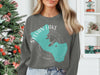 Gray sweatshirt with Sylvan Lake South Dakota graphic and compass design.