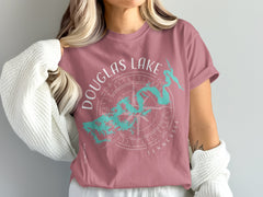 Douglas Lake Tennessee Map Comfort Colors T-Shirt | Family Reunion Bach Crew Boat Captain Shirt | Custom Lake Life Gift