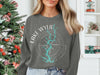 Lake Wylie South Carolina compass graphic on a gray sweatshirt.