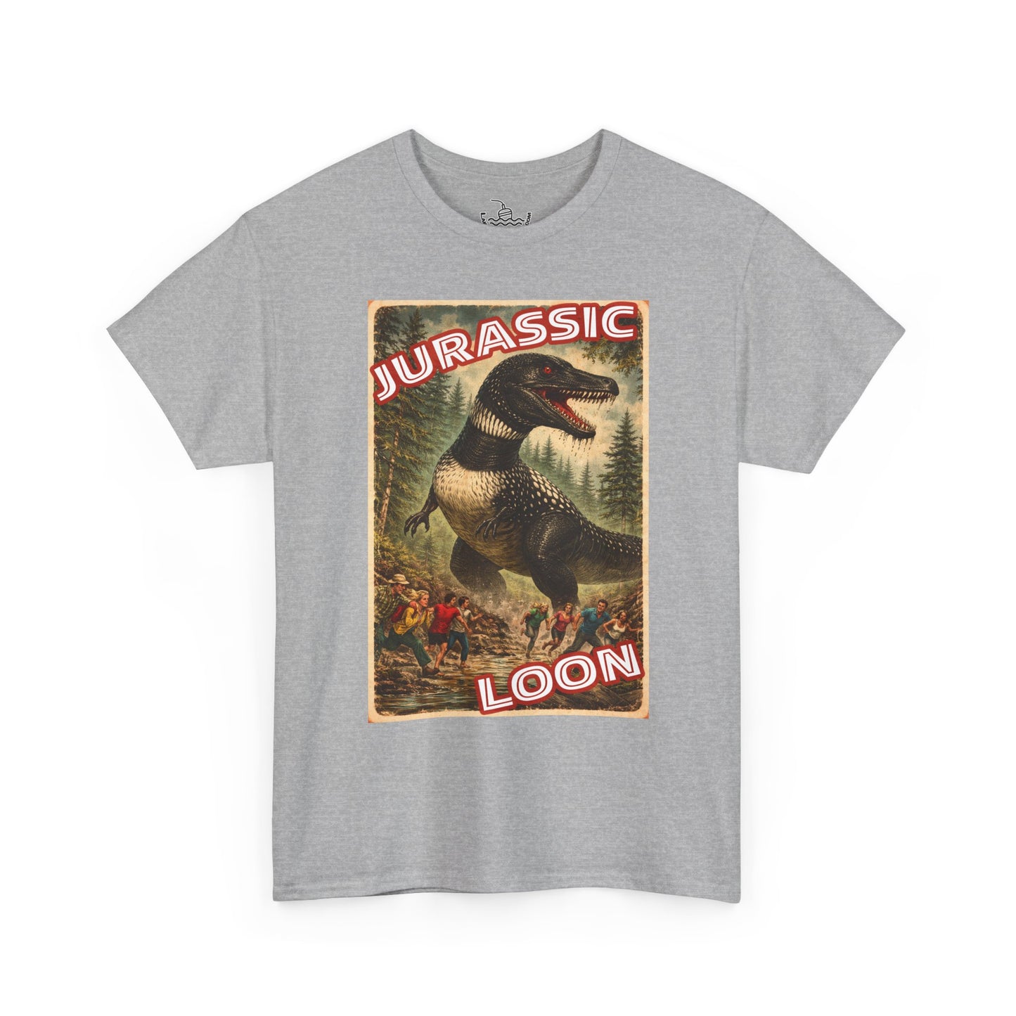 Jurassic Loon Funny Canadian Bird Shirt | Dinosaur Monster Attack | Great for both Birdwatchers and Sci-fi fans