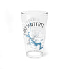 Glass with Lake Wateree map, compass, and "SOUTH CAROLINA" text.