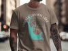 Brown t-shirt with Parker Canyon Lake map and compass graphic.
