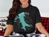 Black t-shirt featuring a turquoise Lake Quivira map with compass and "Kansas" text.