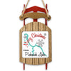 Wooden sled ornament with "Merry Christmas From Pickwick Lake" text and snowflakes.