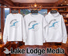 White long sleeve, short sleeve shirt, and hoodie featuring "Mason Lake Washington" graphic.
