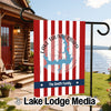 Customizable Lake Thunderbird Oklahoma flag for The Smith Family.