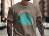 Brown t-shirt with Lake Monroe Florida map graphic and compass rose design.