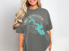 Gray t-shirt with Lake Livingston Texas map and compass graphic.