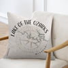 Pillow with "Lake of the Ozarks Missouri" text and map design.