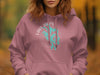 Pink hoodie with "Lake Tapps Washington" compass and tree graphics.