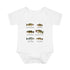 Bass Fish Cute Baby Infant Bodysuit Onesie | Smallmouth, Rock, Spotted, Striper, Largemouth Bass Cool Fishing Baby Onesie