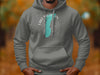 Gray hoodie with "Lake Michigan" graphic and compass rose overlay.