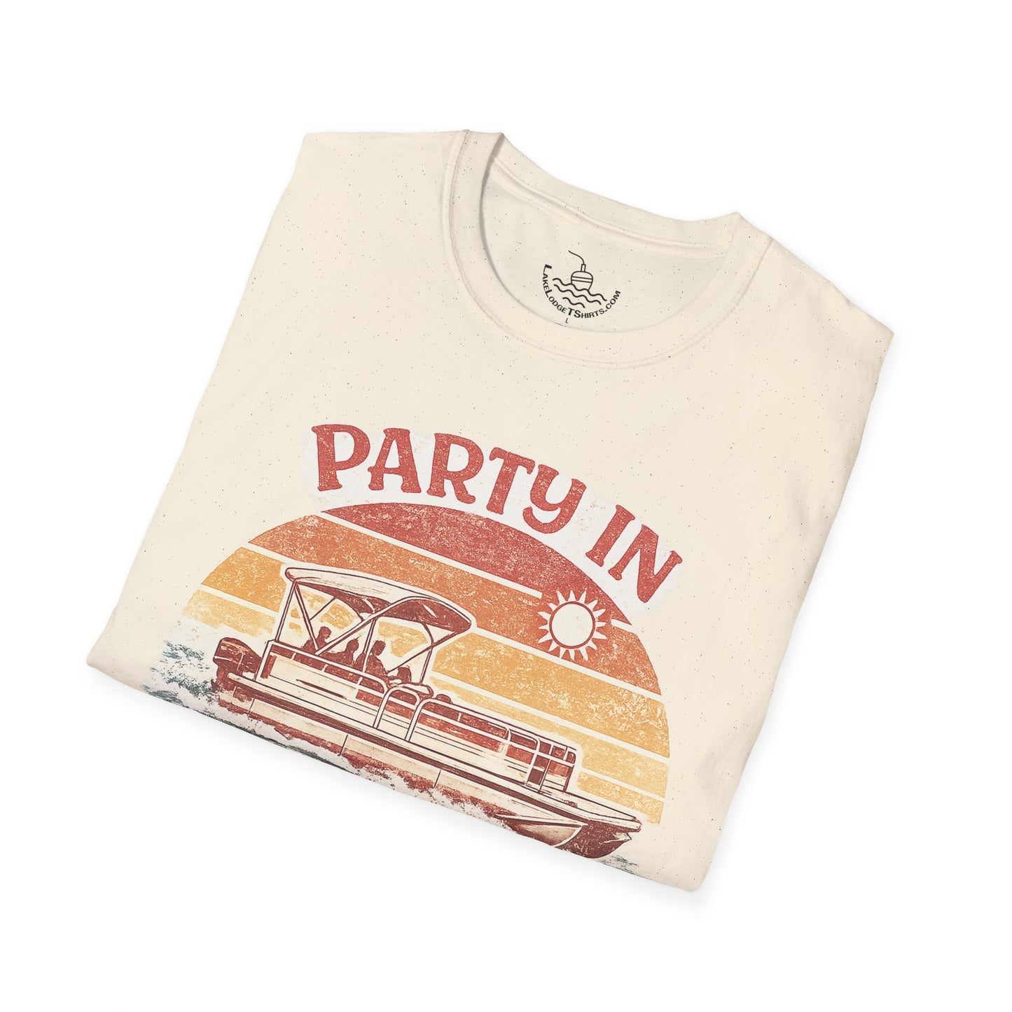 Lake Life Party in Slow Motion Motor Boatin ULTRA SOFT T-Shirt | Retro Shirt for Pontoon Boating Weekend Shirt Gift