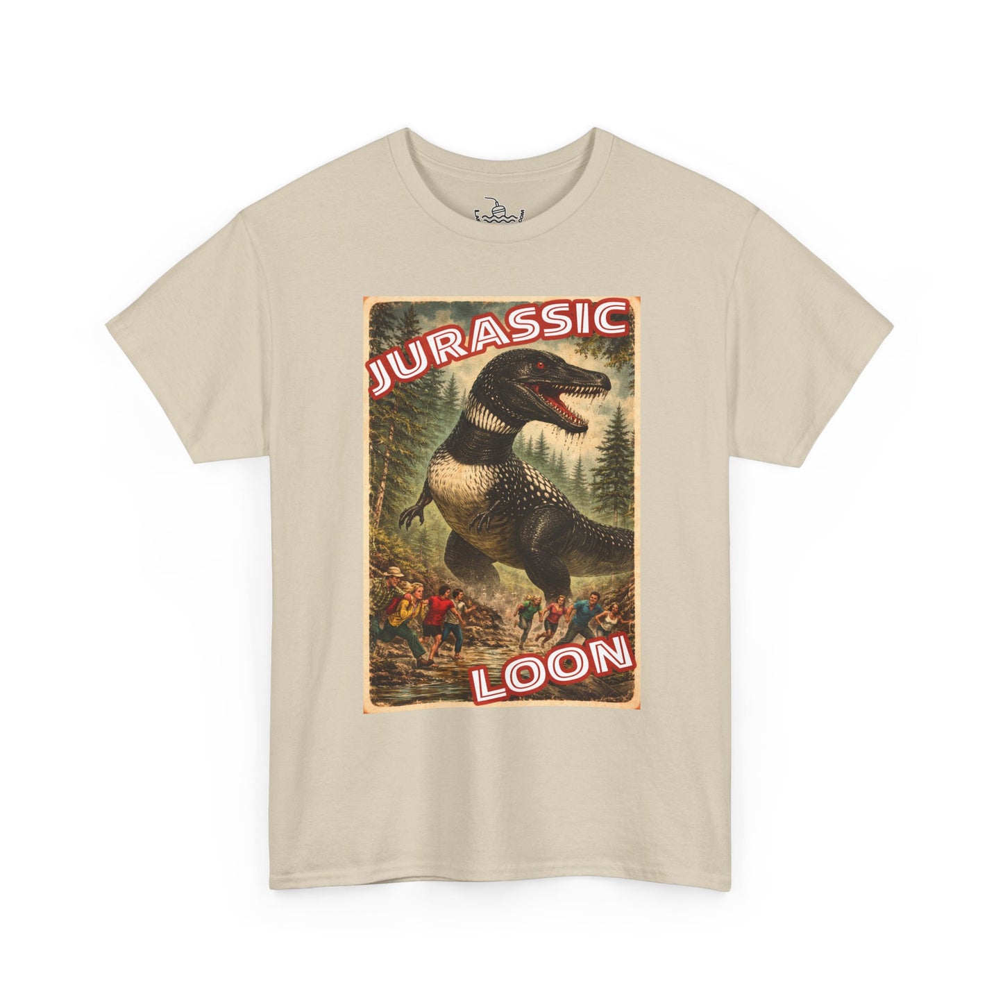 Jurassic Loon Funny Canadian Bird Shirt | Dinosaur Monster Attack | Great for both Birdwatchers and Sci-fi fans