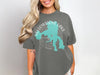 Gray t-shirt with Yellowstone Lake map graphic and compass design.