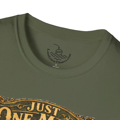 Just One More Cast Funny Fishing T-Shirt | Vintage Retro Design for Anglers and Fisherman