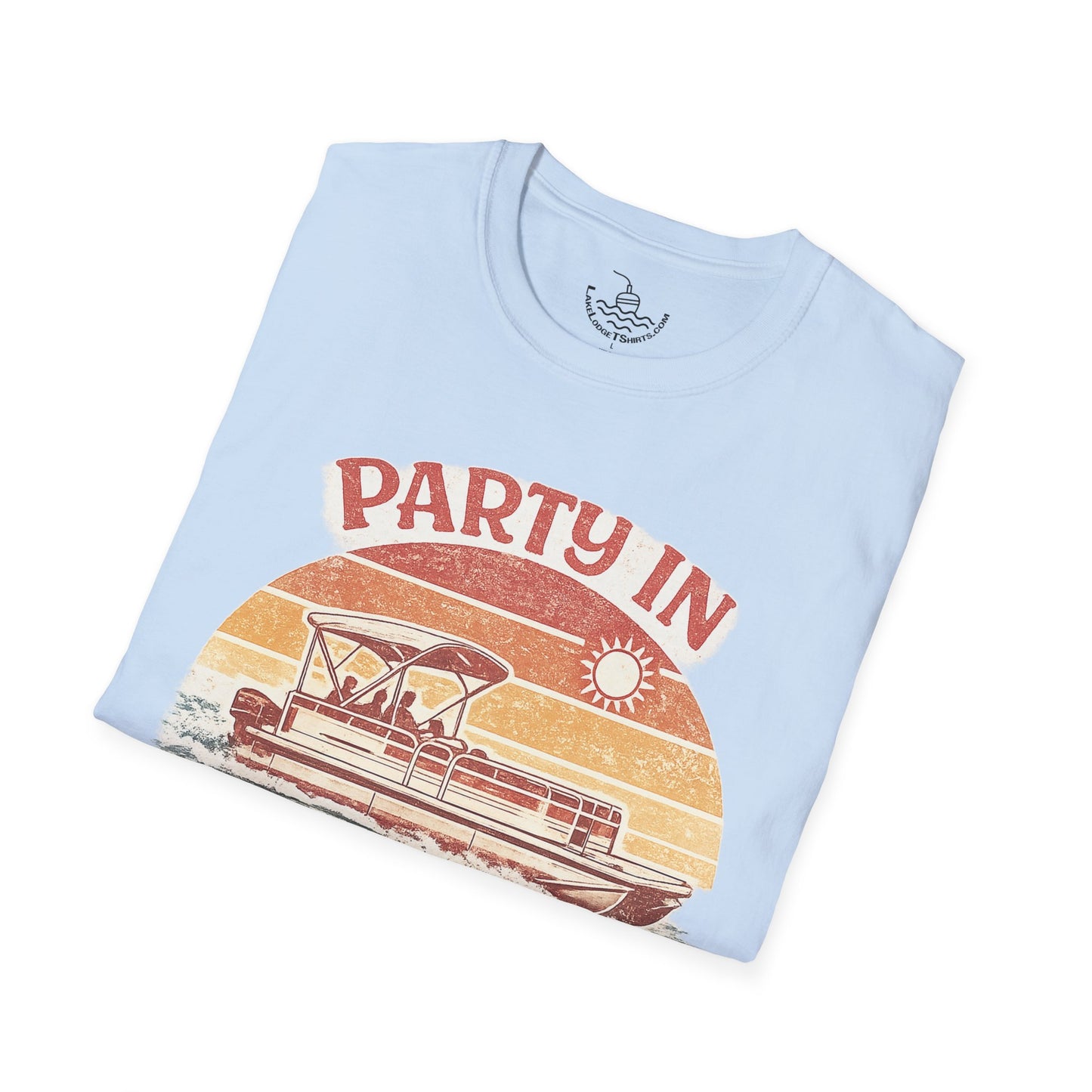 Lake Life Party in Slow Motion Motor Boatin ULTRA SOFT T-Shirt | Retro Shirt for Pontoon Boating Weekend Shirt Gift