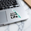 Sticker with Toledo Bend Lake outline and text "Toledo Bend Life".