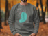 Gray sweatshirt with "Newman's Lake" graphic and compass rose.
