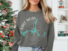 Dark gray sweatshirt with a compass rose graphic and Lake Mead, Arizona map design.