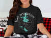 Black t-shirt with Lake Disharoon Georgia map and compass graphic.