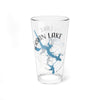 Clear glass with "Jordan Lake" text and a blue lake map design.