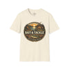 Bait & Tackle Fishing Lake Life T-Shirt | Rustic Lodge Cabin Mounted Bass Fishing Themed Bait Store Shirt