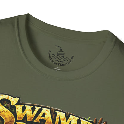 Swamp Donkey Bass Fishing Funny T-Shirt Ultra Soft | Vintage Largemouth Angler Shirt Father's Day