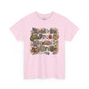 USA 250th Anniversary Land of the Free Because of the Brave T-Shirt | Patriotic Fourth of July Scrapbook Collage Design