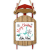 Sled ornament with "Merry Christmas FROM Lake Mead" text and snowflake designs.