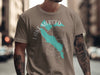 T-shirt with Lake Merced silhouette and compass detail, California text.
