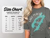 Comfort Colors 1717 Size Chart showing measurements for heavyweight adult tees.
