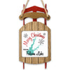 Sled ornament with "Merry Christmas From Folsom Lake" and a lake silhouette.
