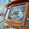 Eufaula Life sticker on a boat window, "Lake Lodge Media" text below.