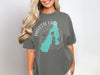 Gray t-shirt with Payette Lake Idaho map and compass design.