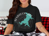 Benbrook Lake Texas map design on black t-shirt.